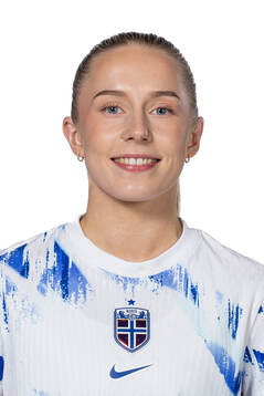 Thea Bjelde of the Norwegian women's national football team
