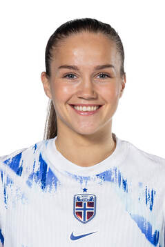 Guro Reiten of the Norwegian women's national football team