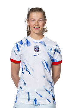 Justine Kielland of the Norwegian women's national football