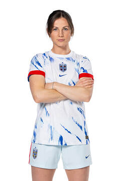 Tuva Hansen of the Norwegian women's national football team
