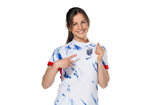 Tuva Hansen of the Norwegian women's national football team