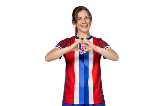 Tuva Hansen of the Norwegian women's national football team