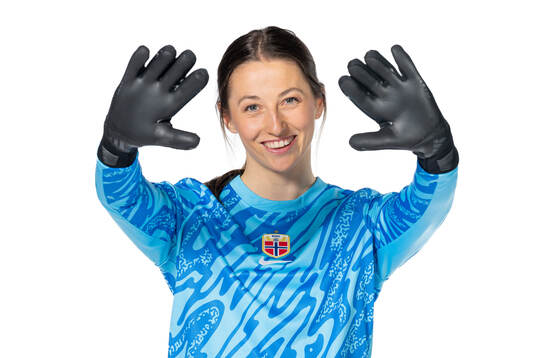 Goalkeeper Cecilie Fiskerstrand of the Norwegian women's