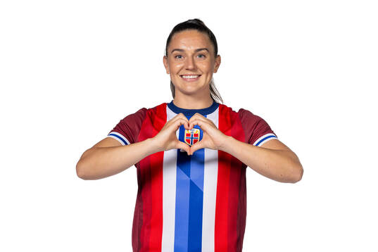 Vilde Bøe Risa of the Norwegian women's national football