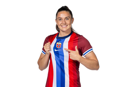 Vilde Bøe Risa of the Norwegian women's national football
