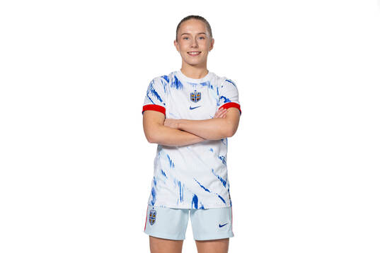 Thea Bjelde of the Norwegian women's national football team