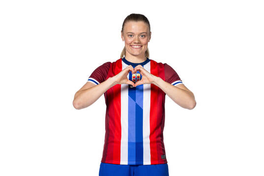 Mathilde Harviken of the Norwegian women's national