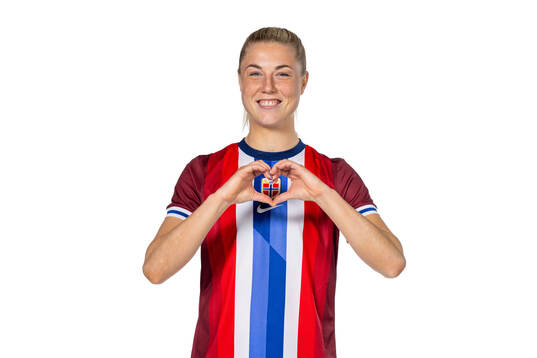 Sophie Román Haug of the Norwegian women's national