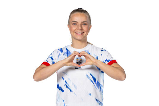 Emilie Woldvik of the Norwegian women's national football