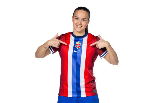 Guro Reiten of the Norwegian women's national football team