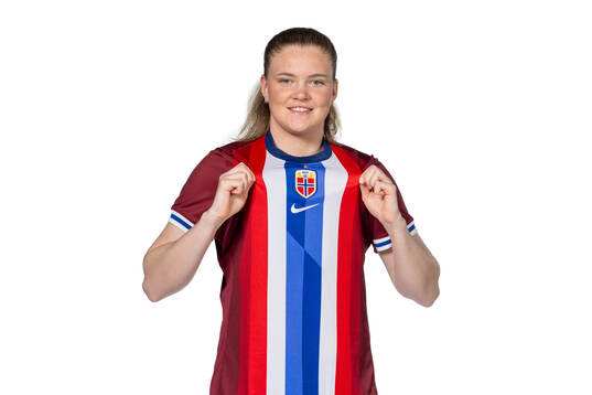 Signe Gaupset of the Norwegian women's national football