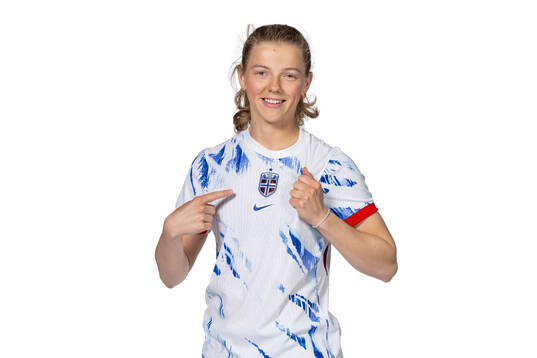Justine Kielland of the Norwegian women's national football