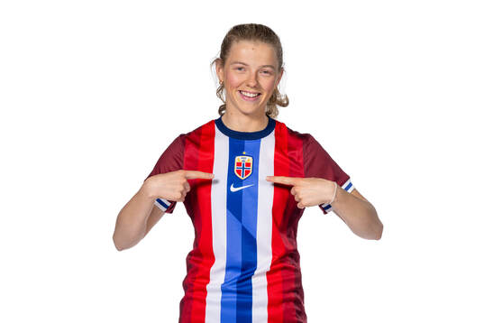 Justine Kielland of the Norwegian women's national football