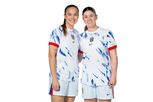 Guro Reiten and Maren Mjelde of the Norwegian women's