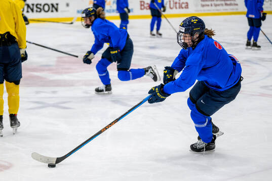Hanna Thuvik of Sweden at a practice session