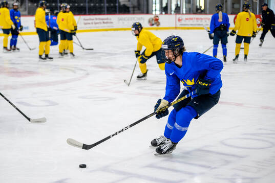 Ida Karlsson of Sweden at a practice session