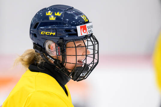 Maja Nylén Persson of Sweden at a practice session