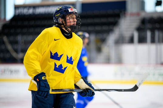 Hanna Olsson of Sweden at a practice session