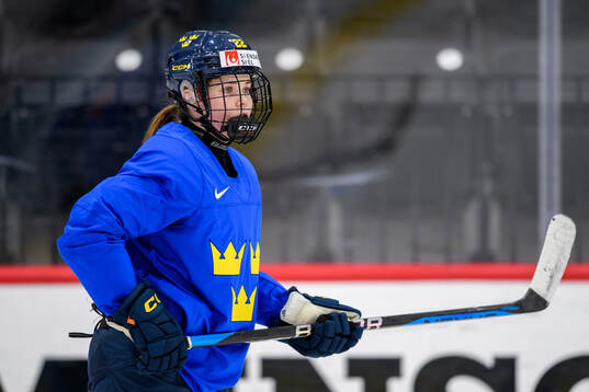 Hanna Thuvik of Sweden at a practice session