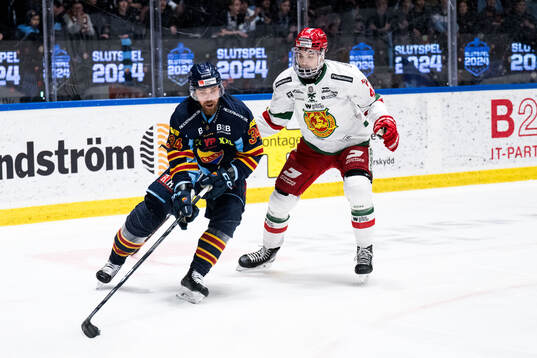 Djurgårdens Daniel Brodin och Moras Joseph Berger