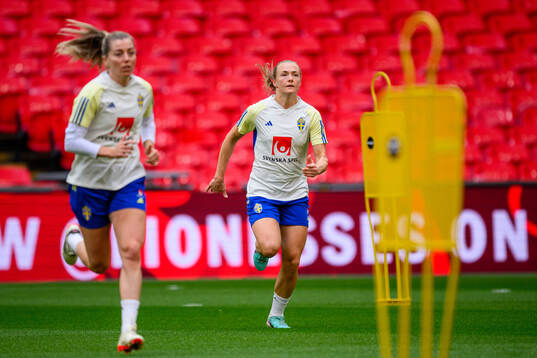 Linda Sembrant and Magdalena Eriksson of Sweden of the