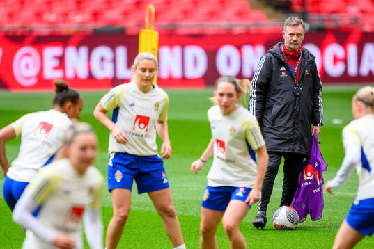 Head coach Peter Gerhardsson of Sweden of the women's