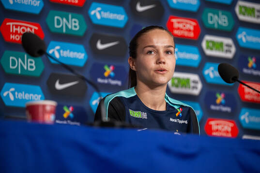 Guro Reiten of the Norwegian women's national football team
