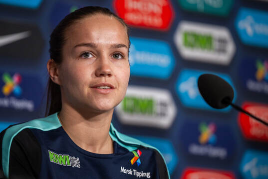 Guro Reiten of the Norwegian women's national football team