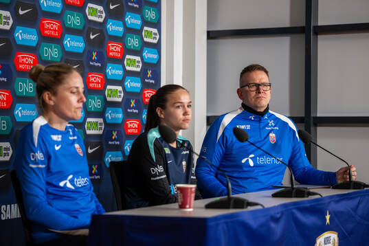 Henning Sverdrup, media officer of the Norwegian women's