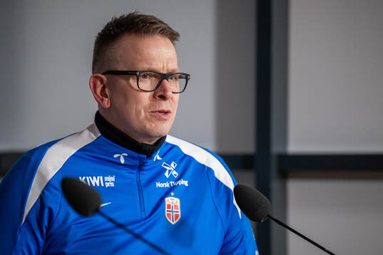 Henning Sverdrup, media officer of the Norwegian women's