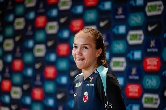 Guro Reiten of the Norwegian women's national football team
