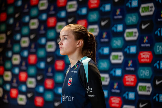 Guro Reiten of the Norwegian women's national football team