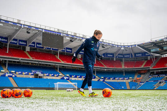 Guro Reiten of the Norwegian women's national football team