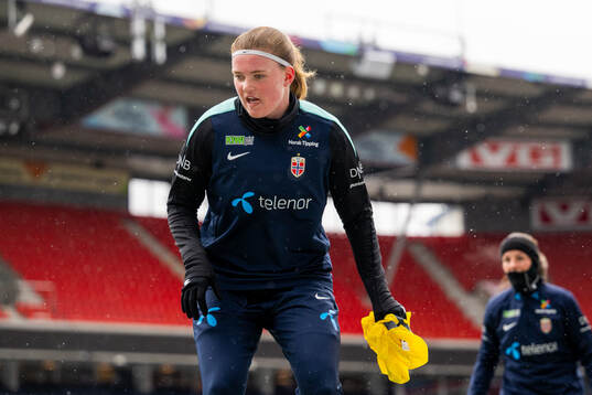 Signe Gaupset of the Norwegian women's national football