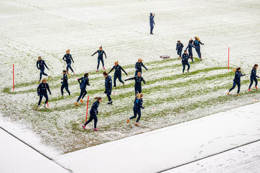 Players of the Norwegian women's national football team