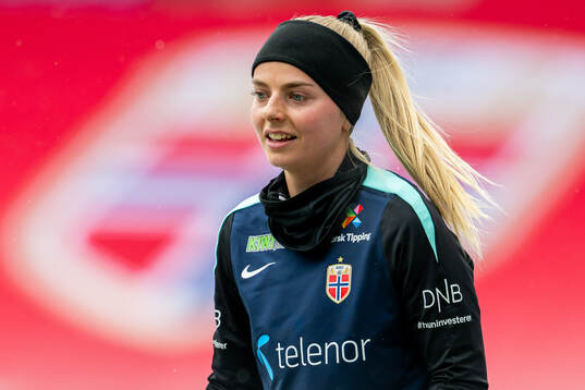 Emilie Woldvik of the Norwegian women's national football