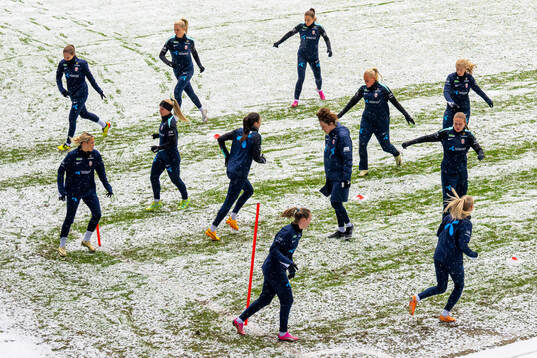 Players of the Norwegian women's national football team