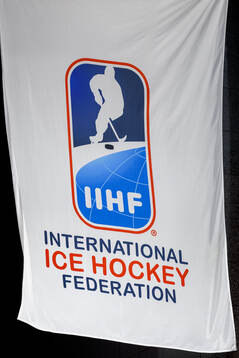 The logo of the International Ice Hockey Federation