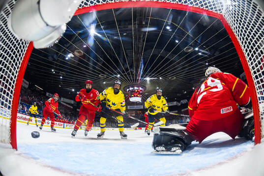 Hilda Svensson of Sweden (not in picture) scores 2-0 behind