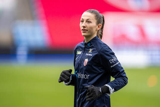 Goalkeeper Cecilie Hauståker Fiskerstrand of Norway