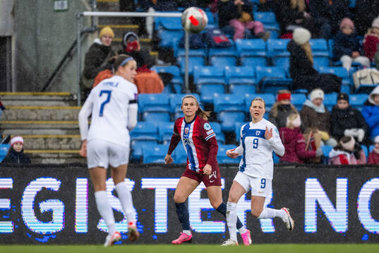 Emilie Bosshard Haavi of Norway and Katariina Kosola of