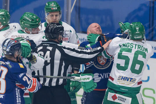 Bläddra bland fler bilder av Ishockey, SHL, Semifinal 1, Växjö - Rögle