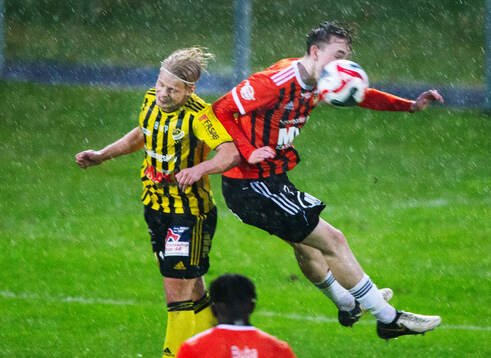 IFK Hässleholms Alvin Holmgren i matchen i div. 2 mellan