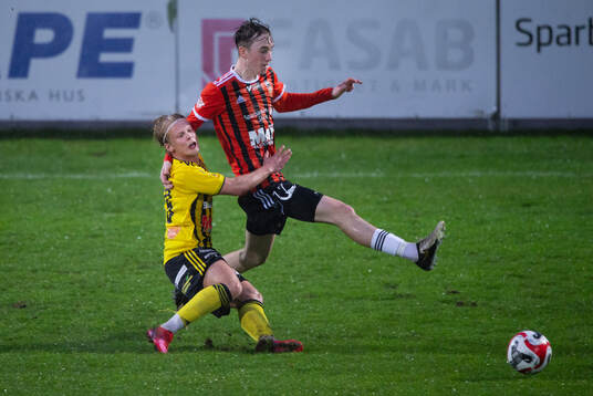 IFK Hässleholms Alvin Holmgren i matchen i div. 2 mellan
