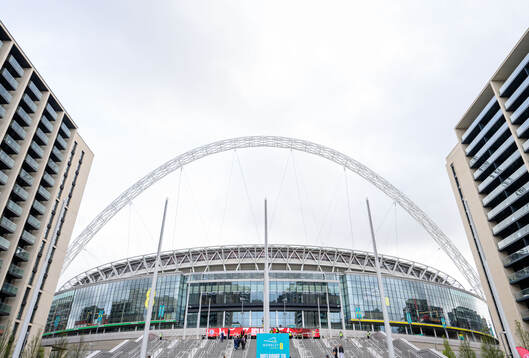 Exterior view of Wembley Stadium
