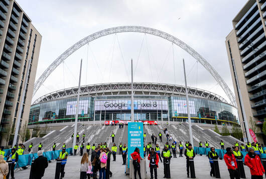 Exterior view of Wembley Stadium