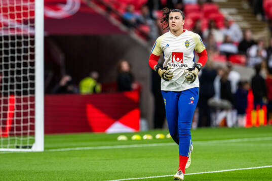 Goalkeeper Zecira Musovic of Sweden