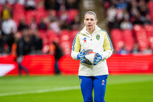 Goalkeeper Jennifer Falk of Sweden
