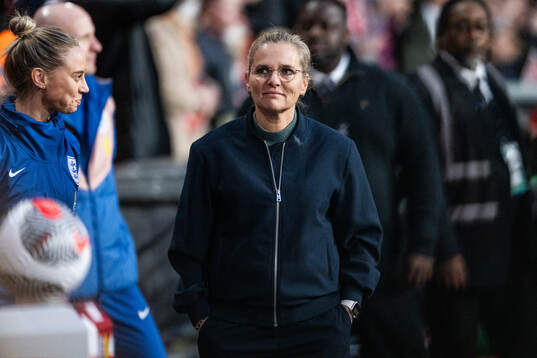 Head coach Sarina Wiegman of England