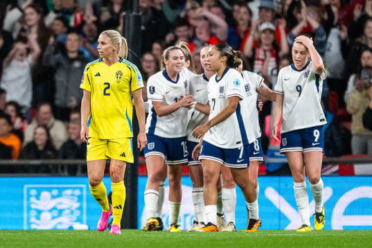 Jonna Andersson of Sweden looks dejected